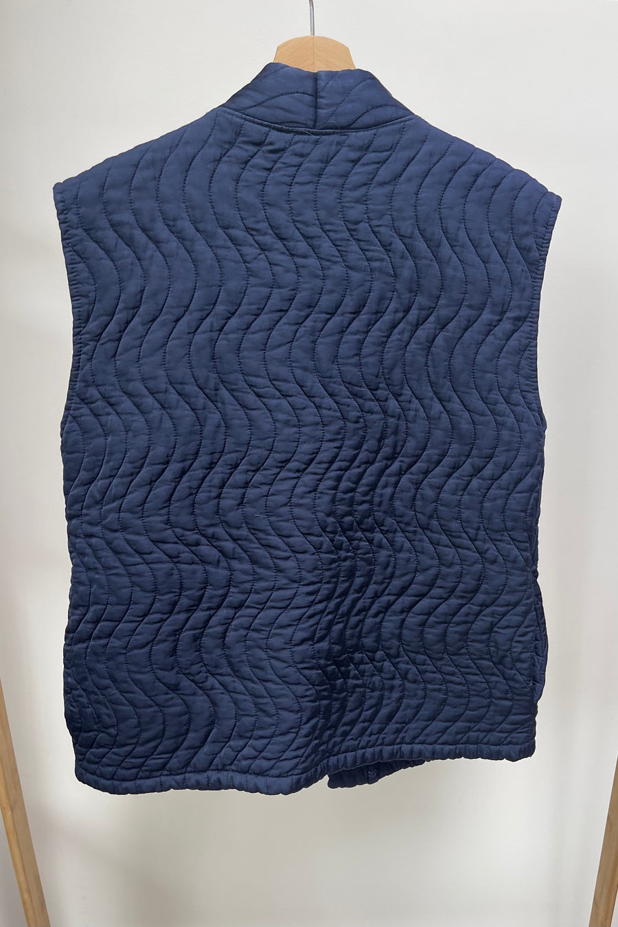 Quilted vest Navy Blue