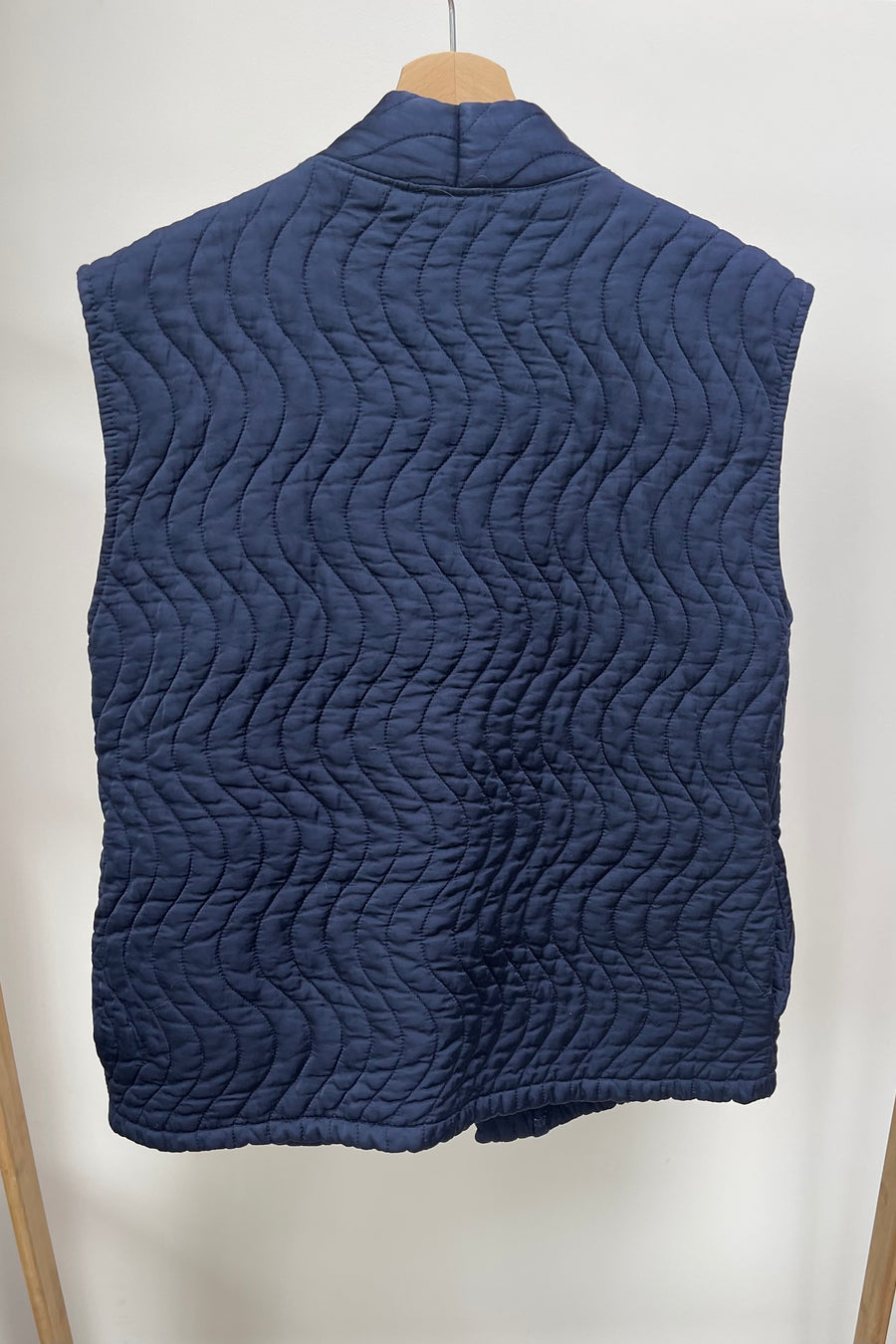 Quilted vest Navy Blue