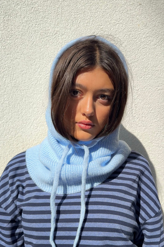 Rikke Cashmere Balaclava -Light Blue - Øst London