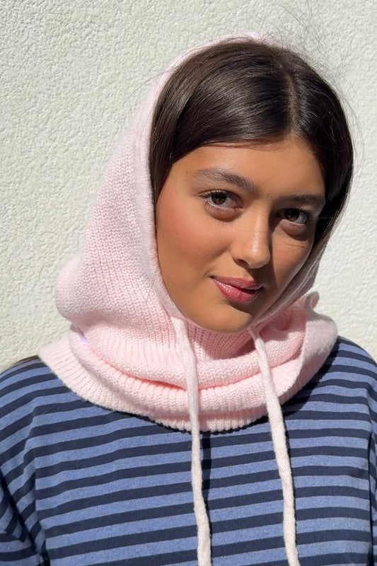Rikke Cashmere Balaclava -Soft Pink