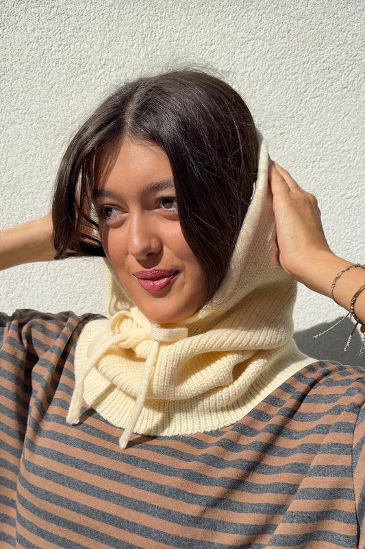 Rikke Cashmere Balaclava -Cream - Øst London