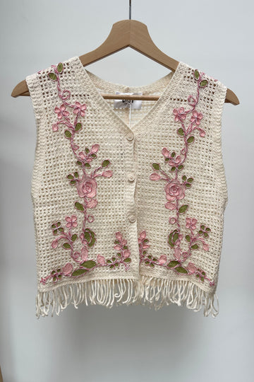 Rose Crochet Waistcoat