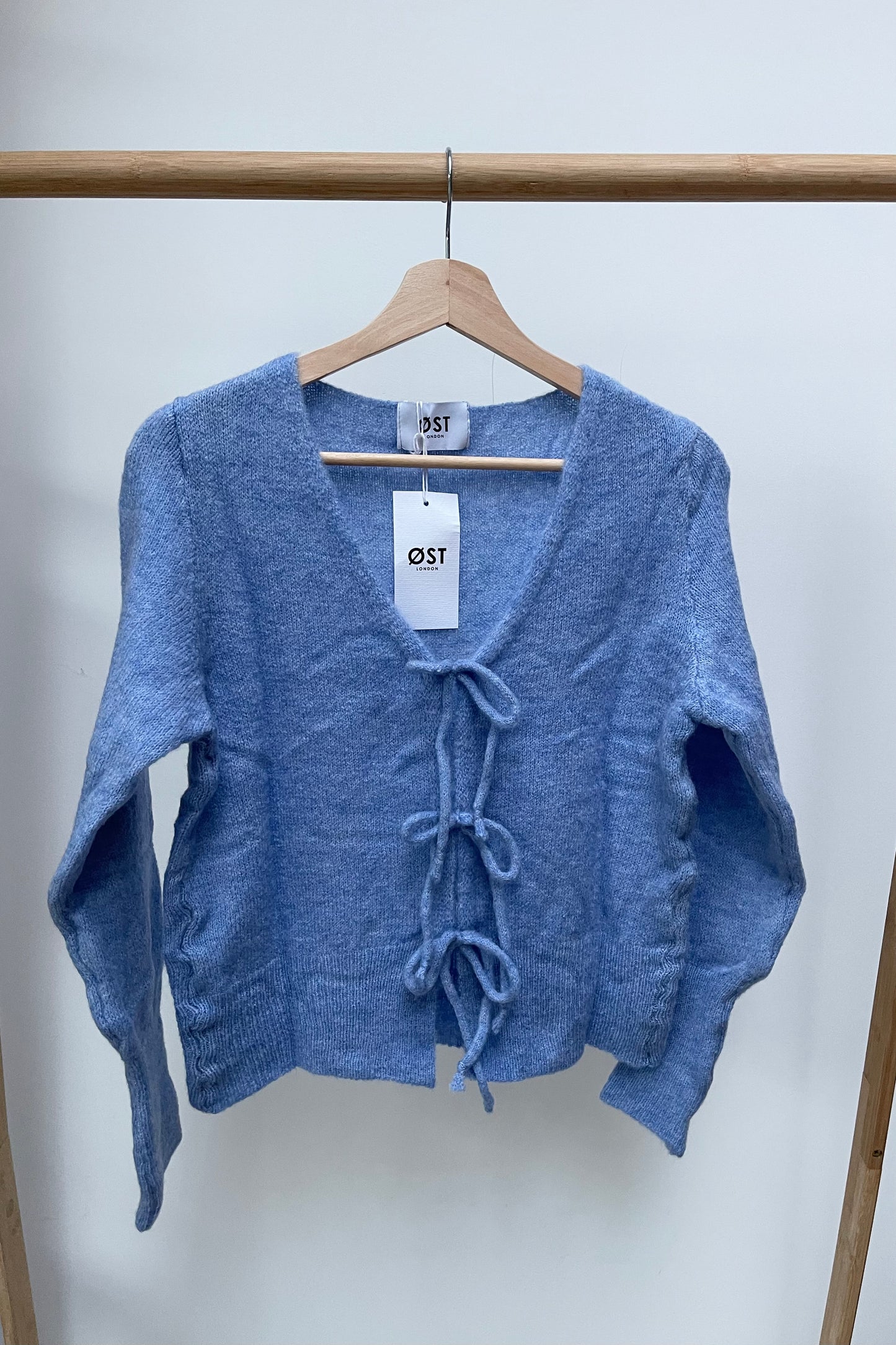 Nora Bow Knit -Cornflower Blue