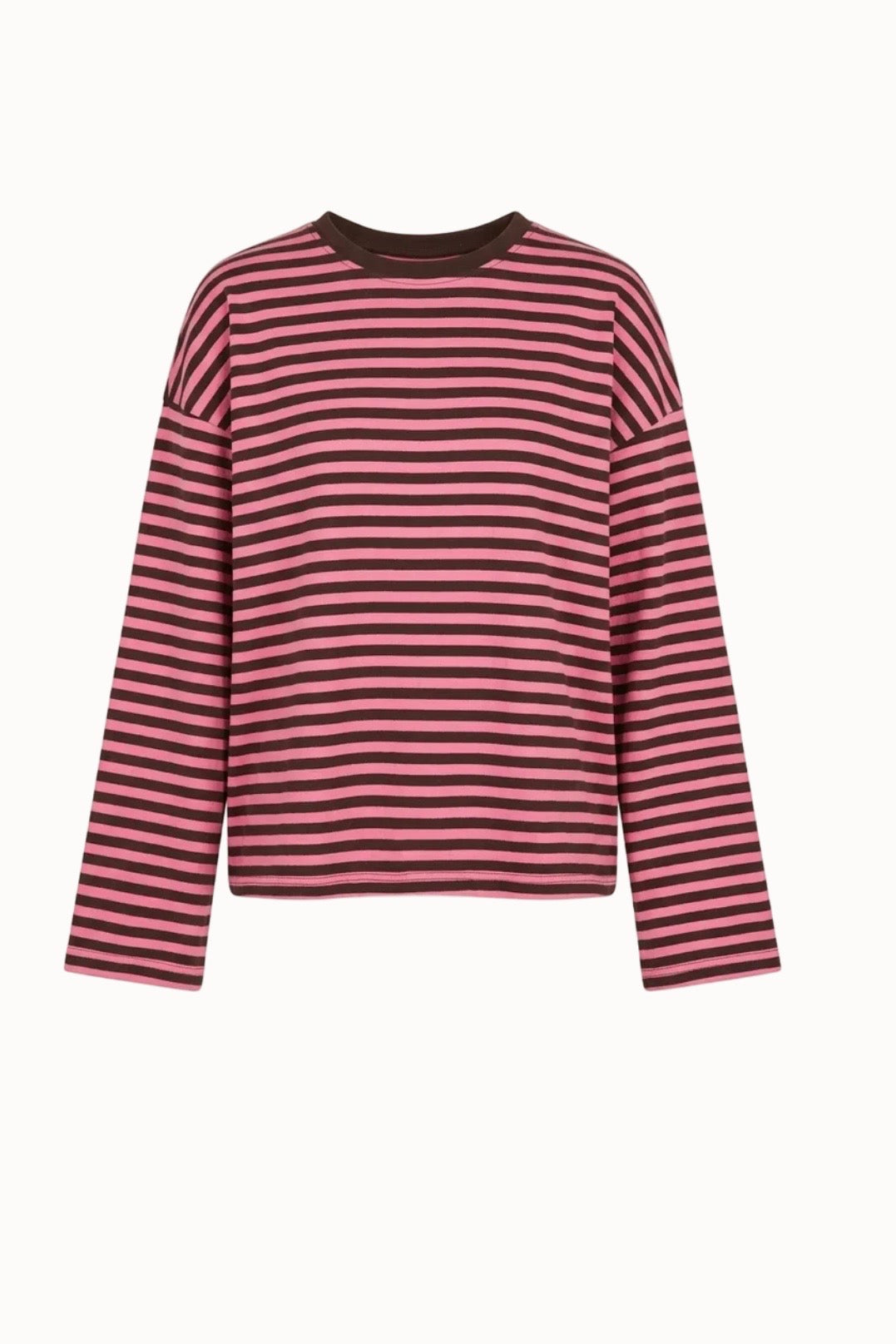 Anna Crewneck -Pink/Brown