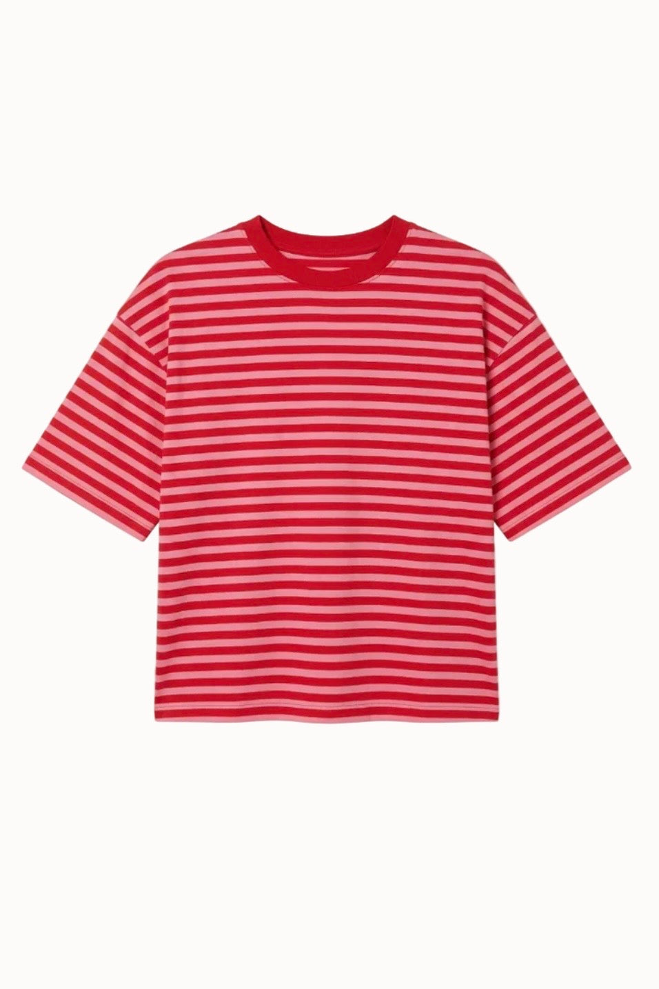 Else Striped T-Shirt -Red/Pink - Øst London