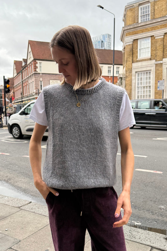 Alba Mohair Vest -Grey