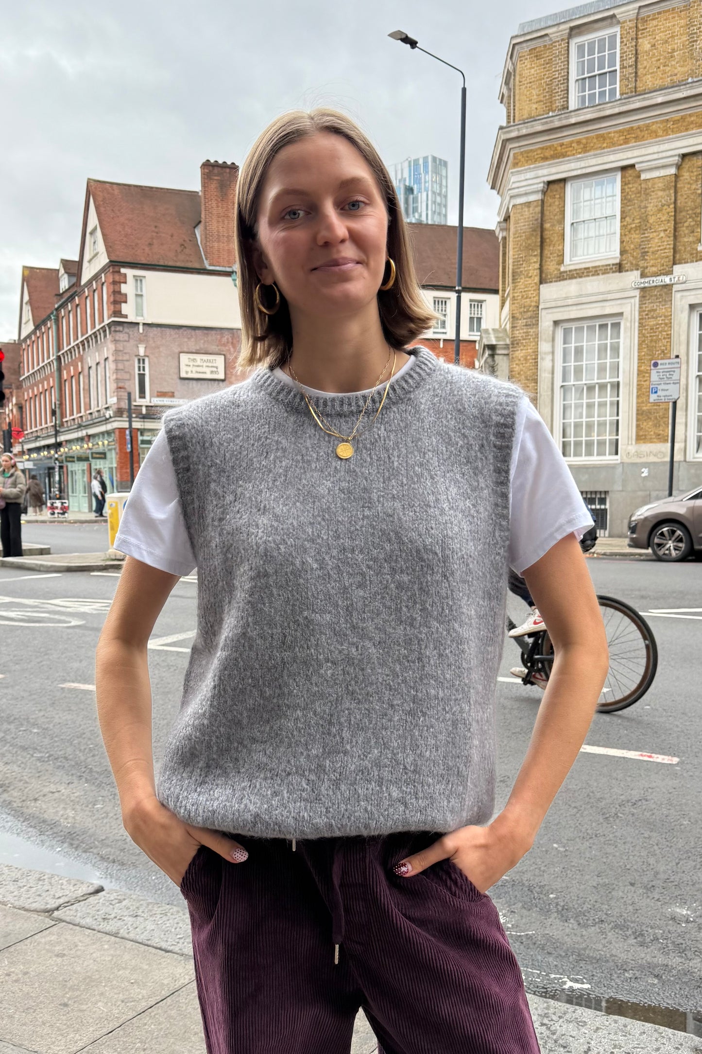 Alba Mohair Vest -Grey