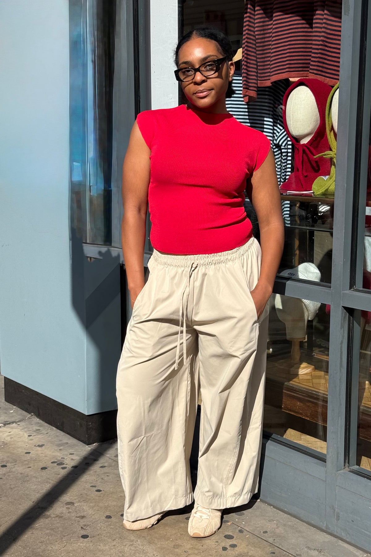 Søs Sleveless Top -Red