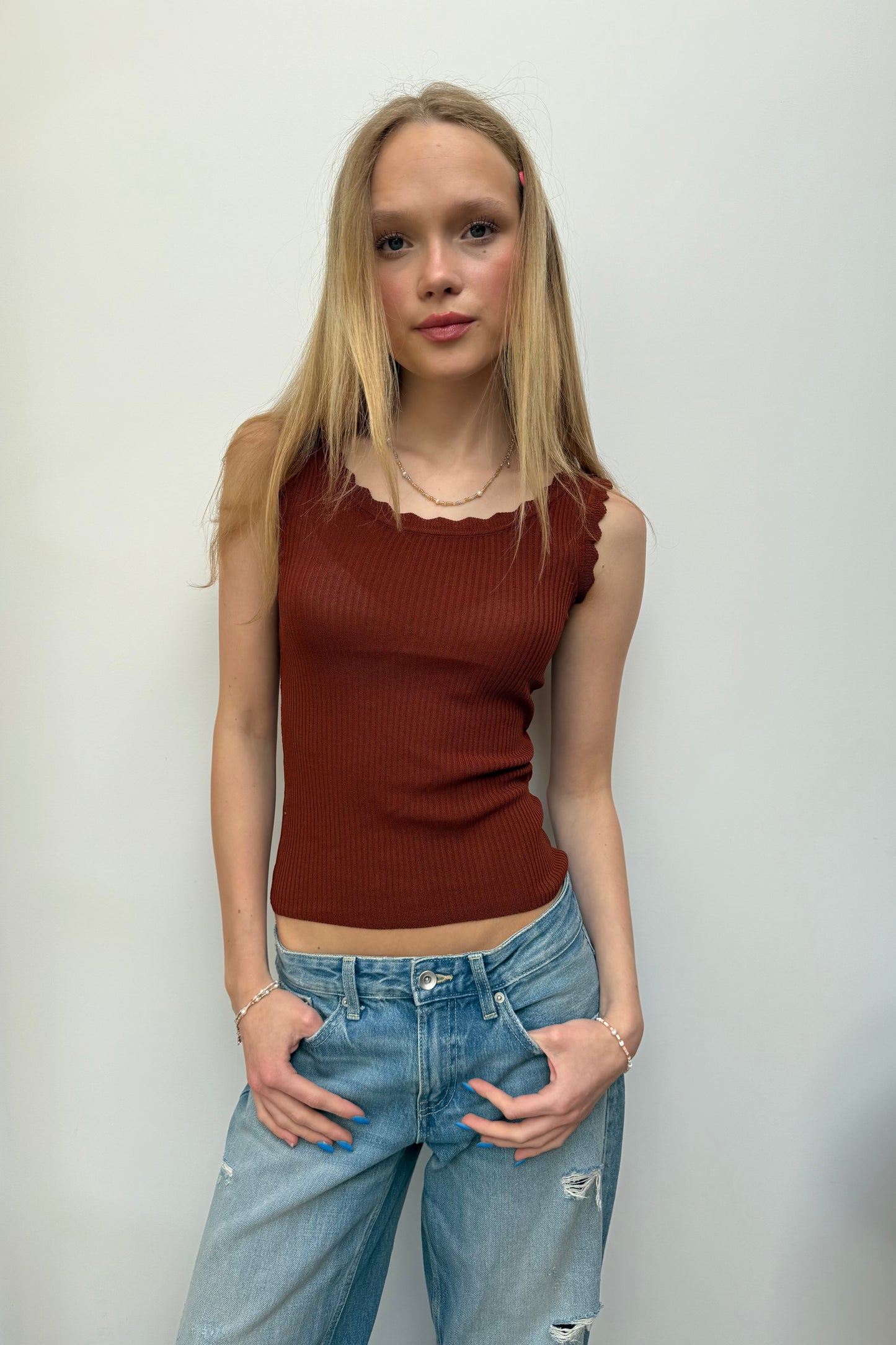 Andrea Tank Top -Rust - Øst London