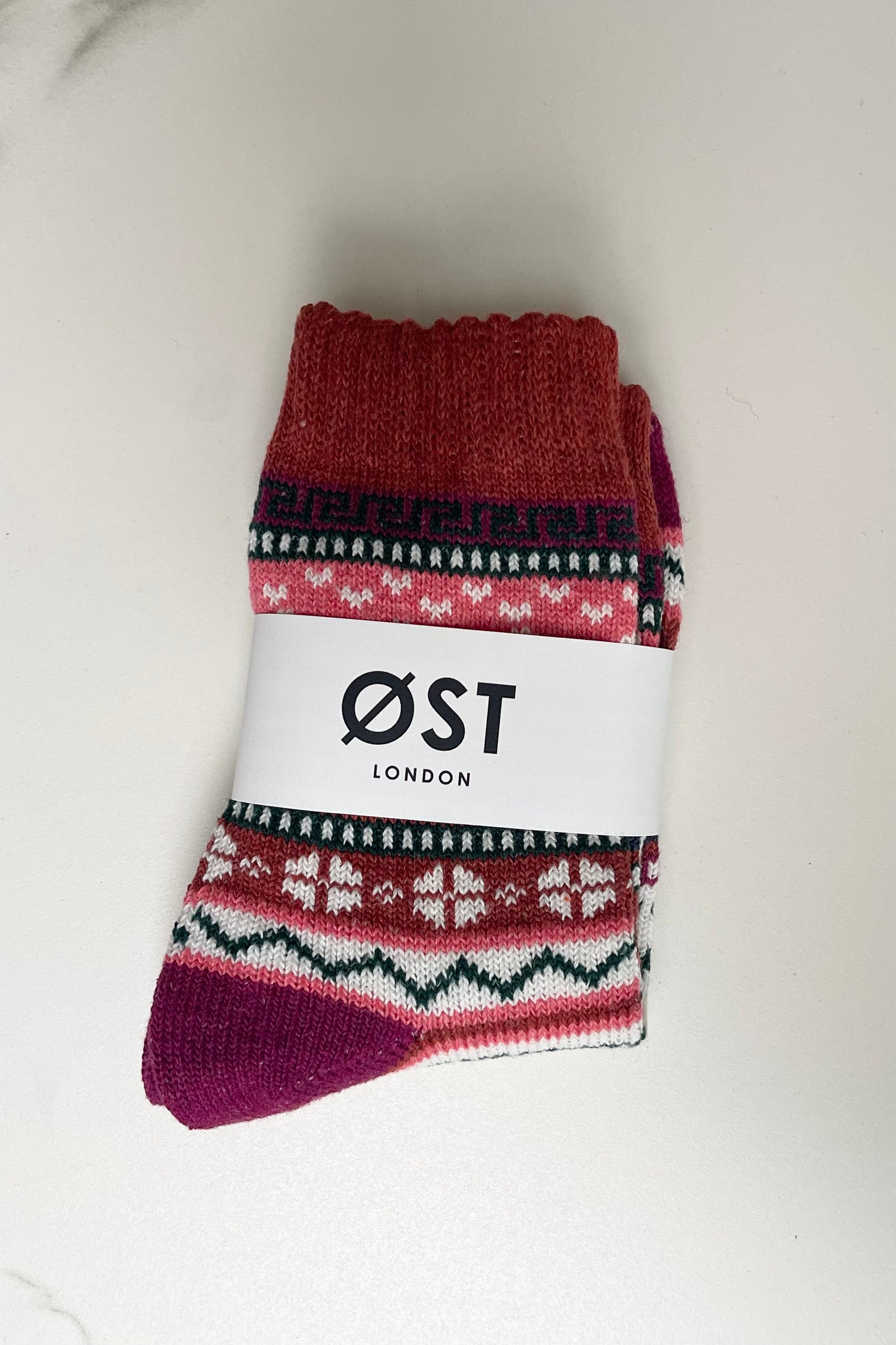 Wool Socks Scandinavian style Fair Isle