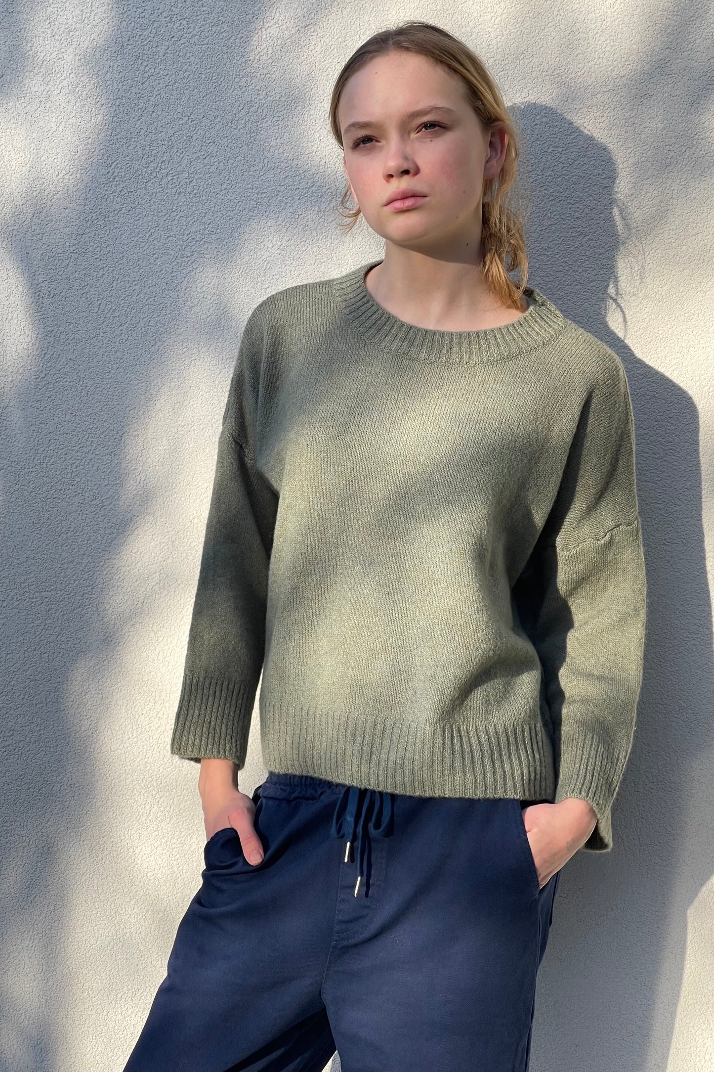 Laura Knitted Jumper -Leaf