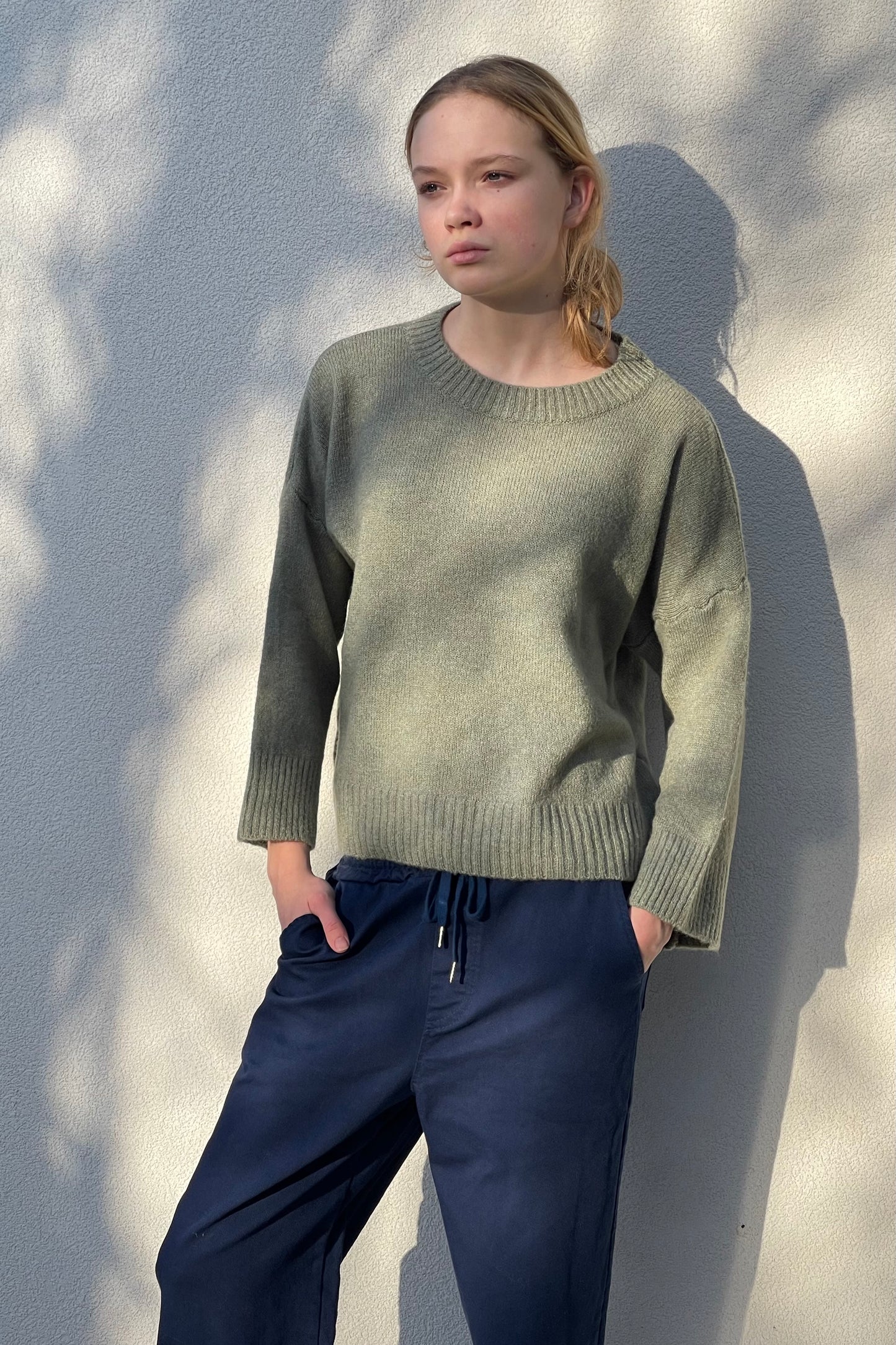 Laura Knitted Jumper -Leaf