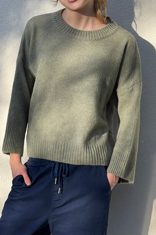 Laura Knitted Jumper -Leaf