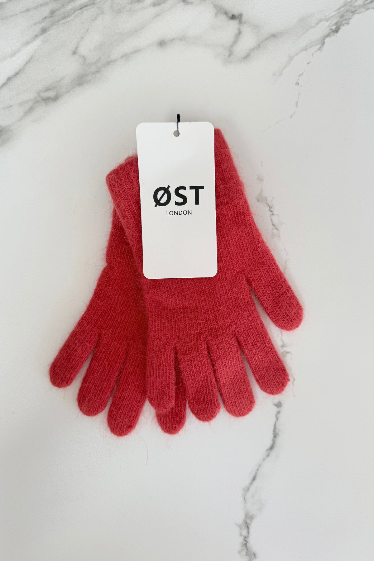Clara Angora Gloves -Blod Orange