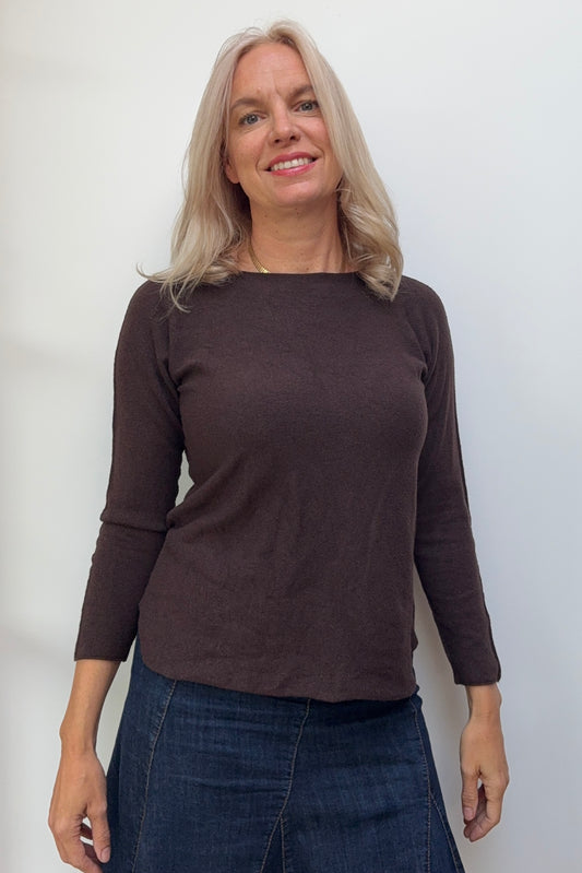 Sidse Base Layer Knit -Chocolate