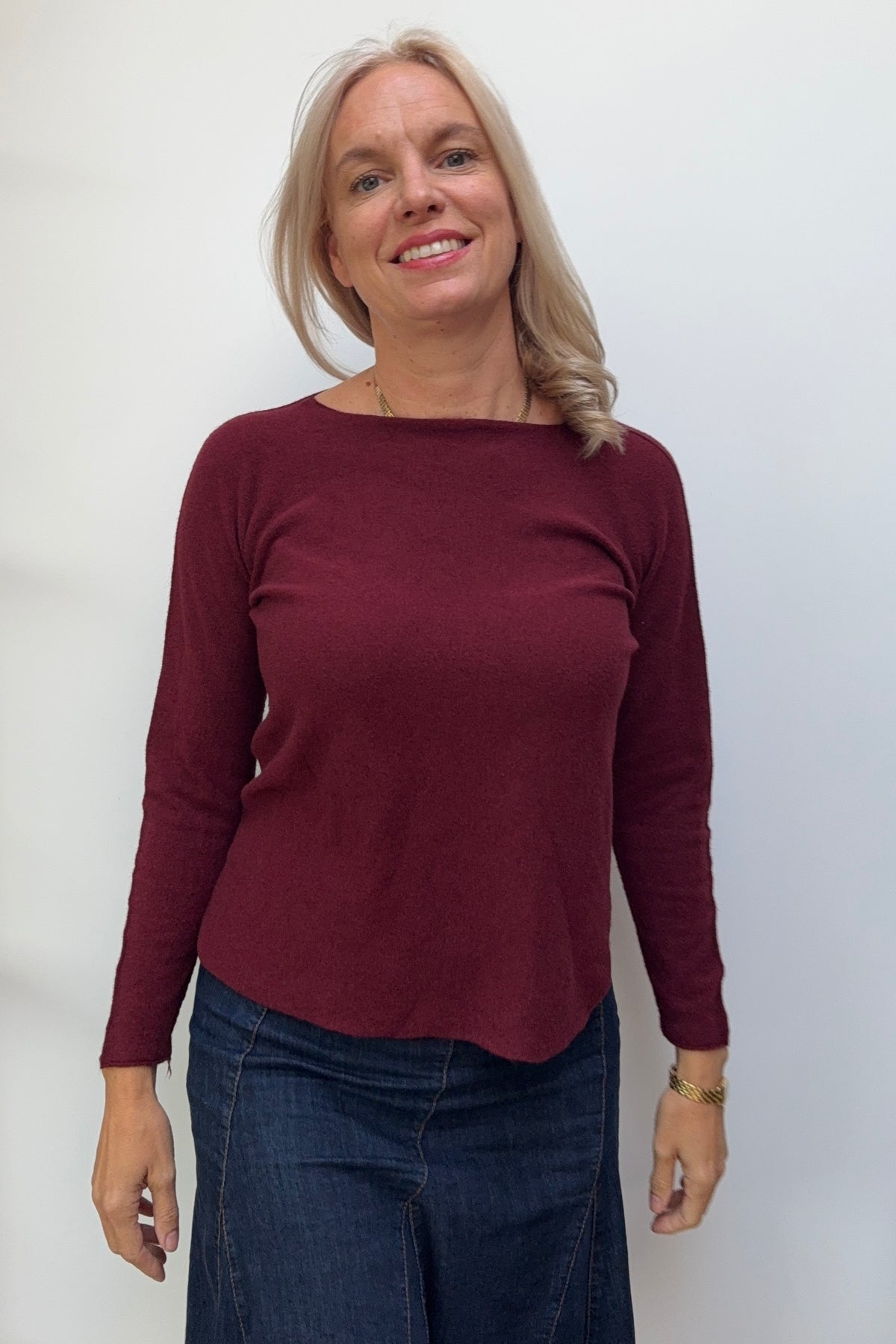 Sidse Base Layer Knit -Burgundy