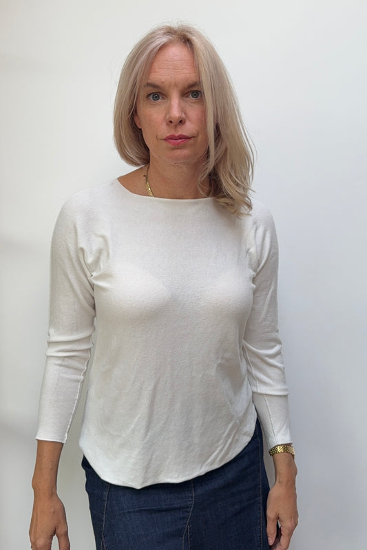 Sidse Base Layer Knit -White - Øst London