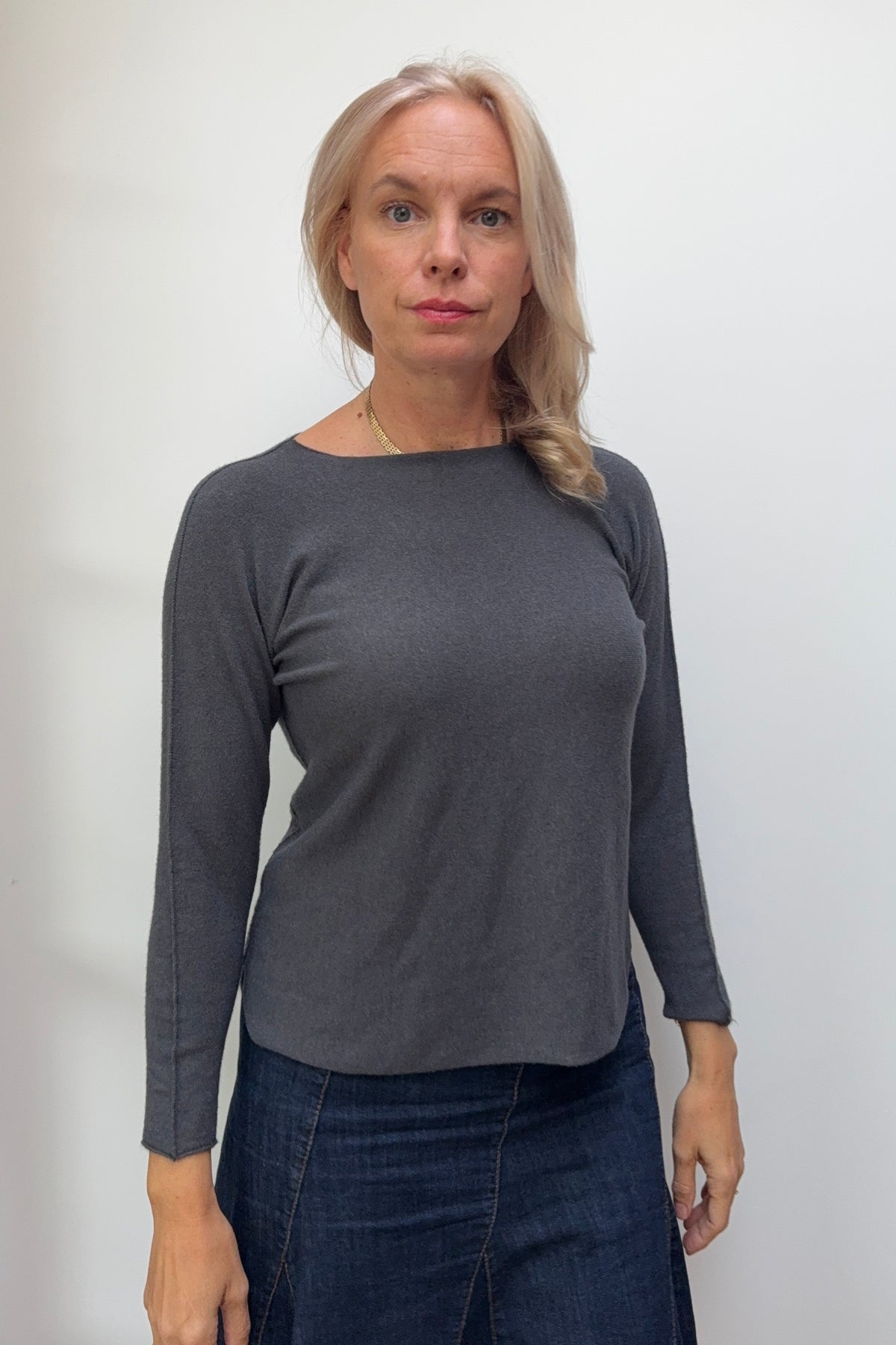 Sidse Base Layer Knit -Charcoal