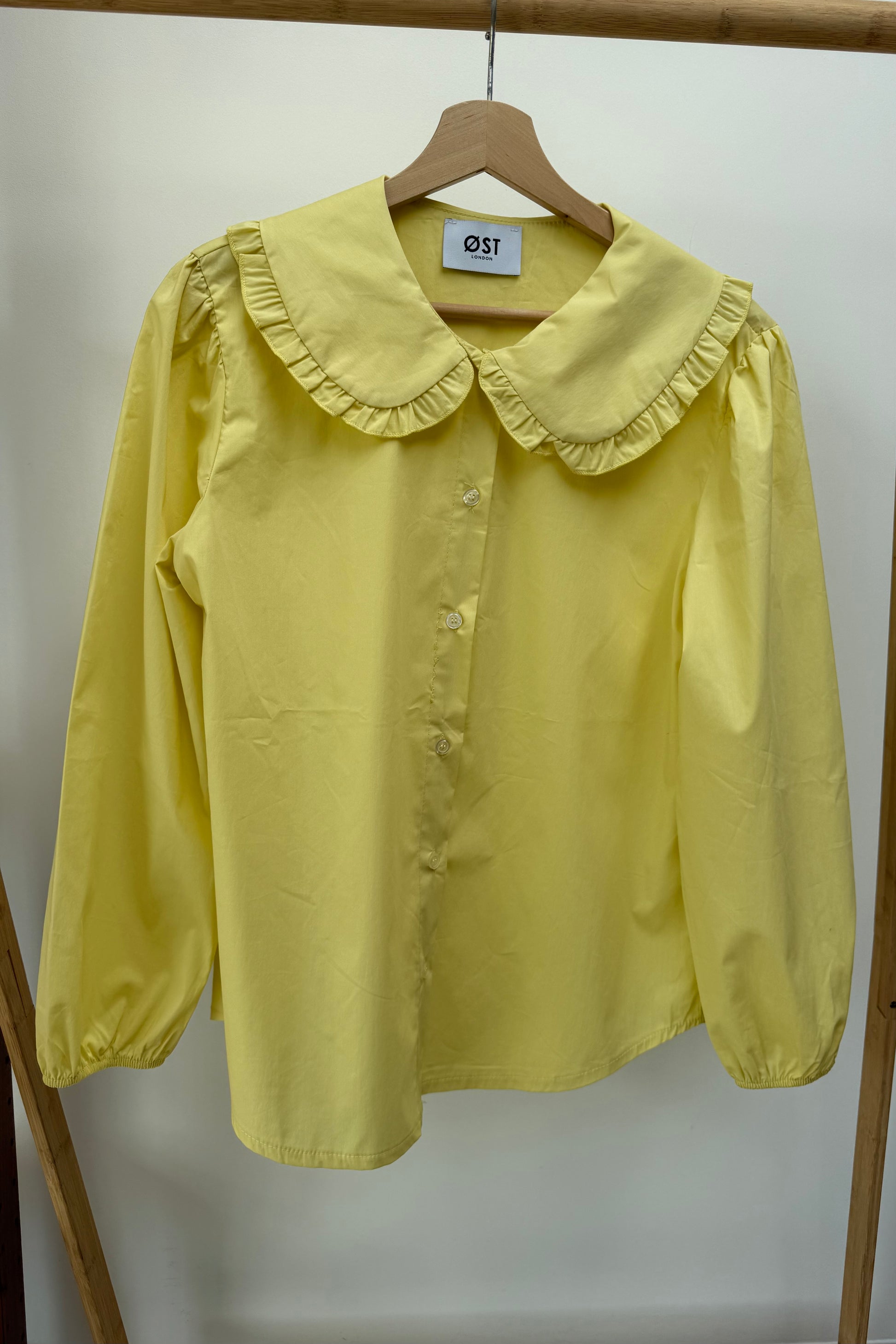 Alice Frill Collar Blouse -Lemon - Øst London