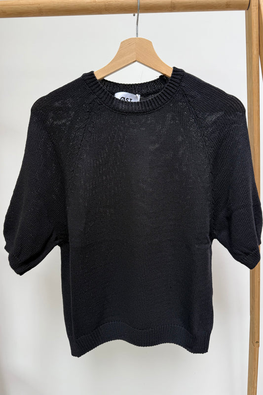 Gry Cotton Jumper -Black - Øst London