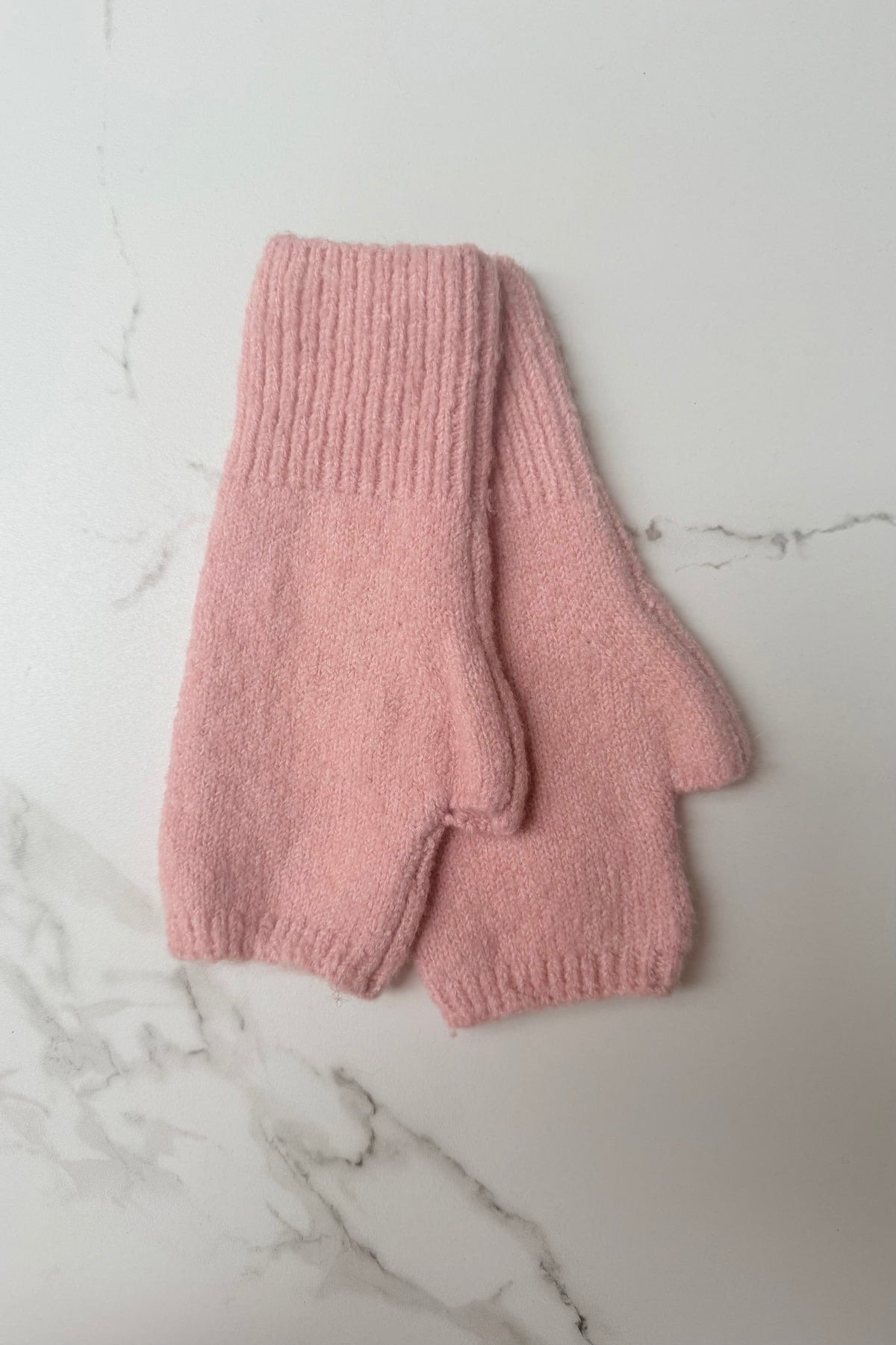 Ellie Cashmere Blend Mittens -Rosa