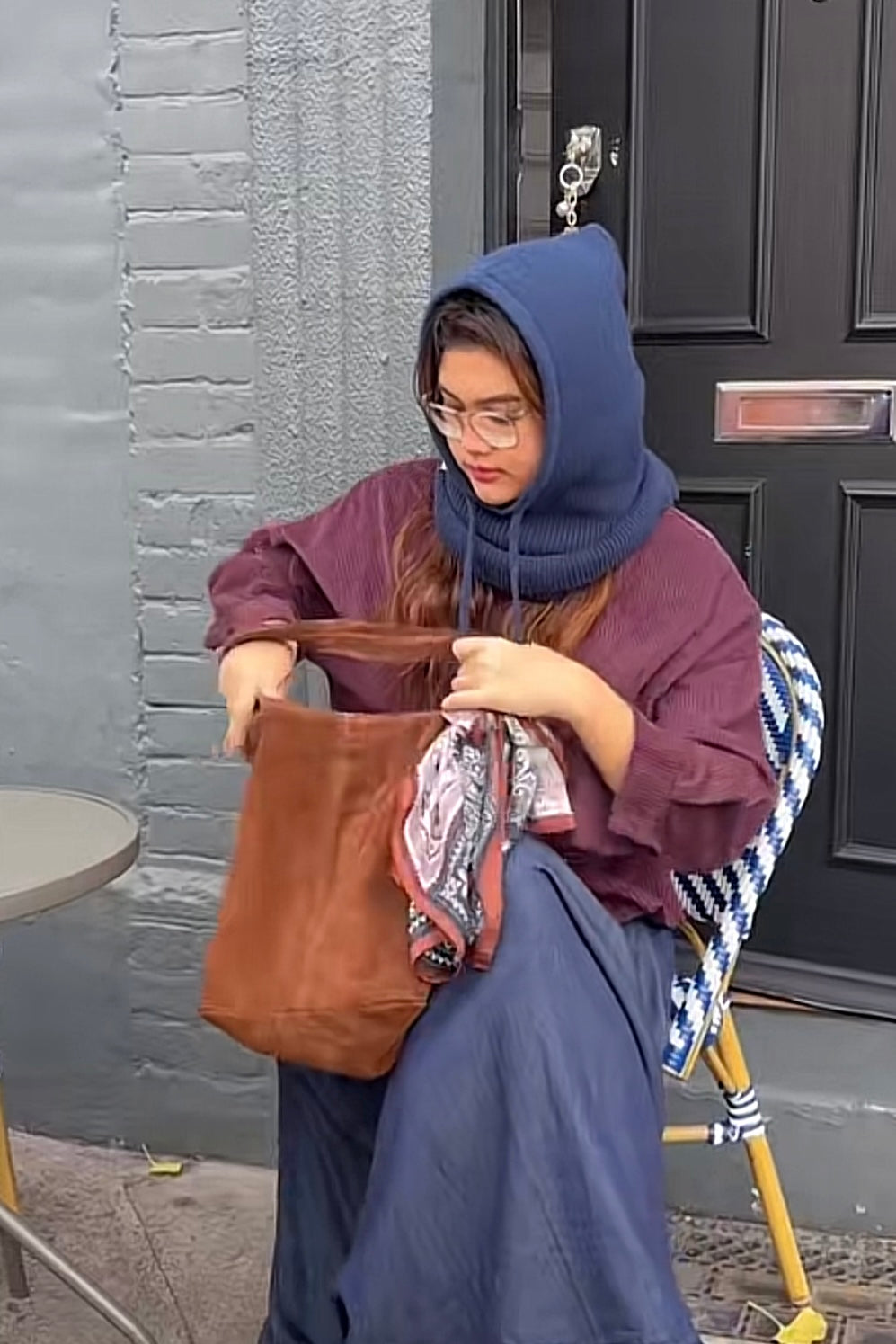 Diana Leather Bag -Brown