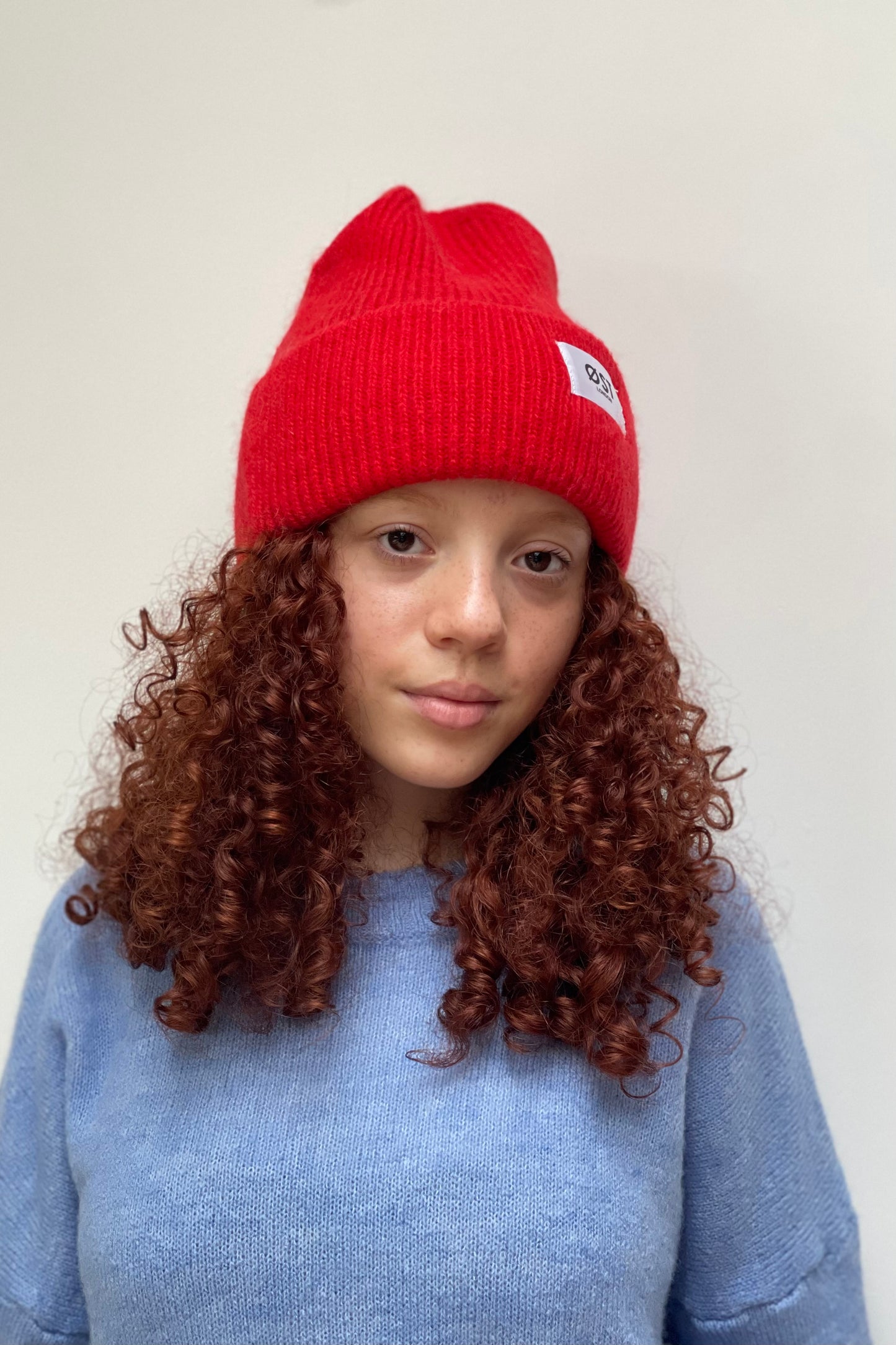 Angora Beanie Red