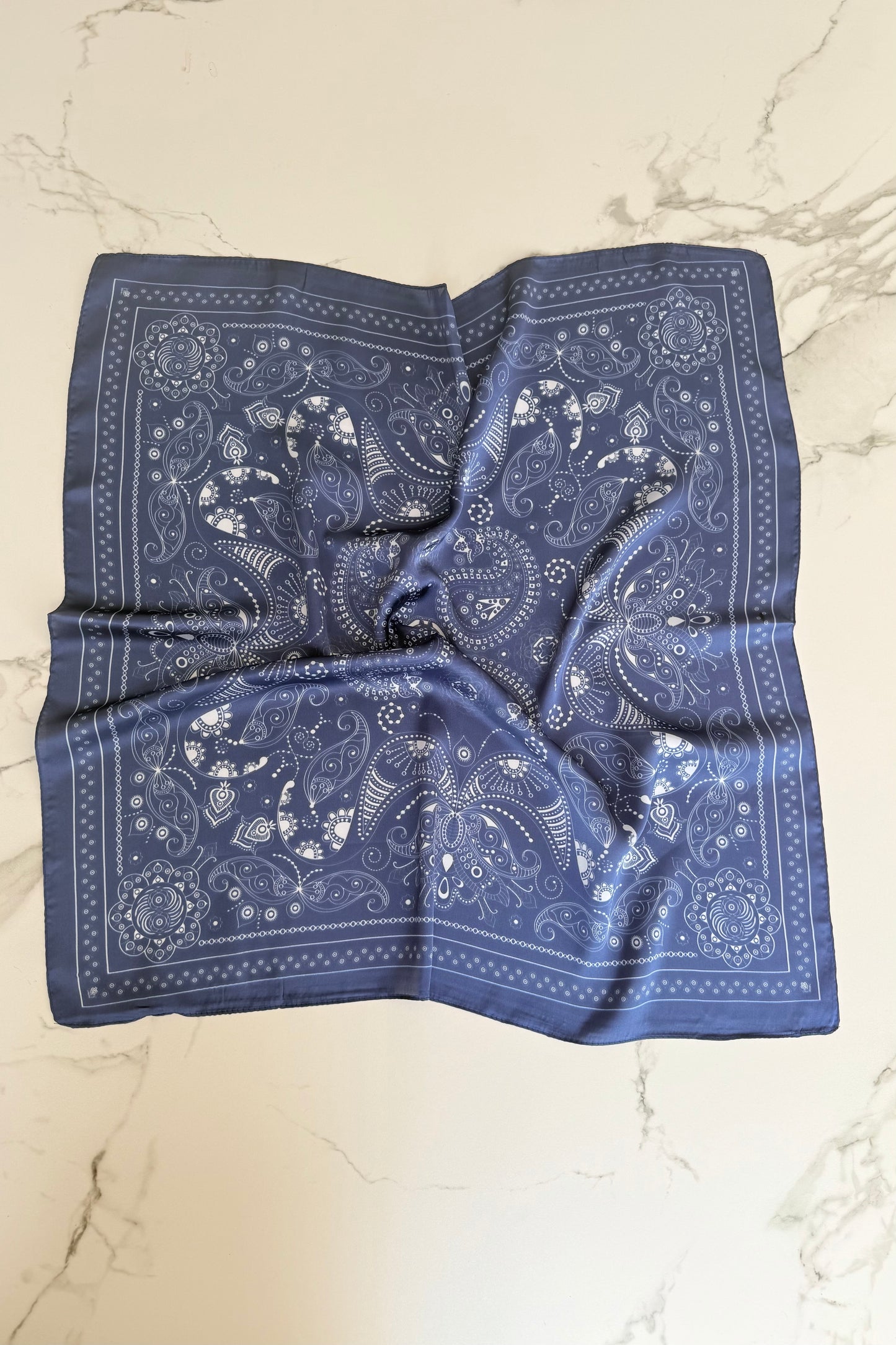 Vilja Scarf -Fresh Blue Bandana