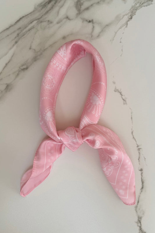 Vilja Scarf -Pink Bandana