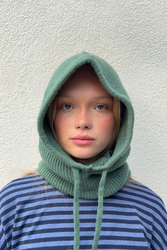 Rikke  Cashmere Blend Balaclava -Teal