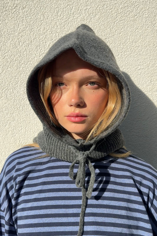 Rikke  Cashmere Blend Balaclava -Dark Grey