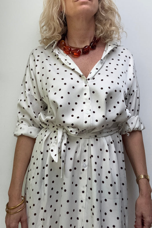 Sarah Viscose Dress -Cream - Øst London
