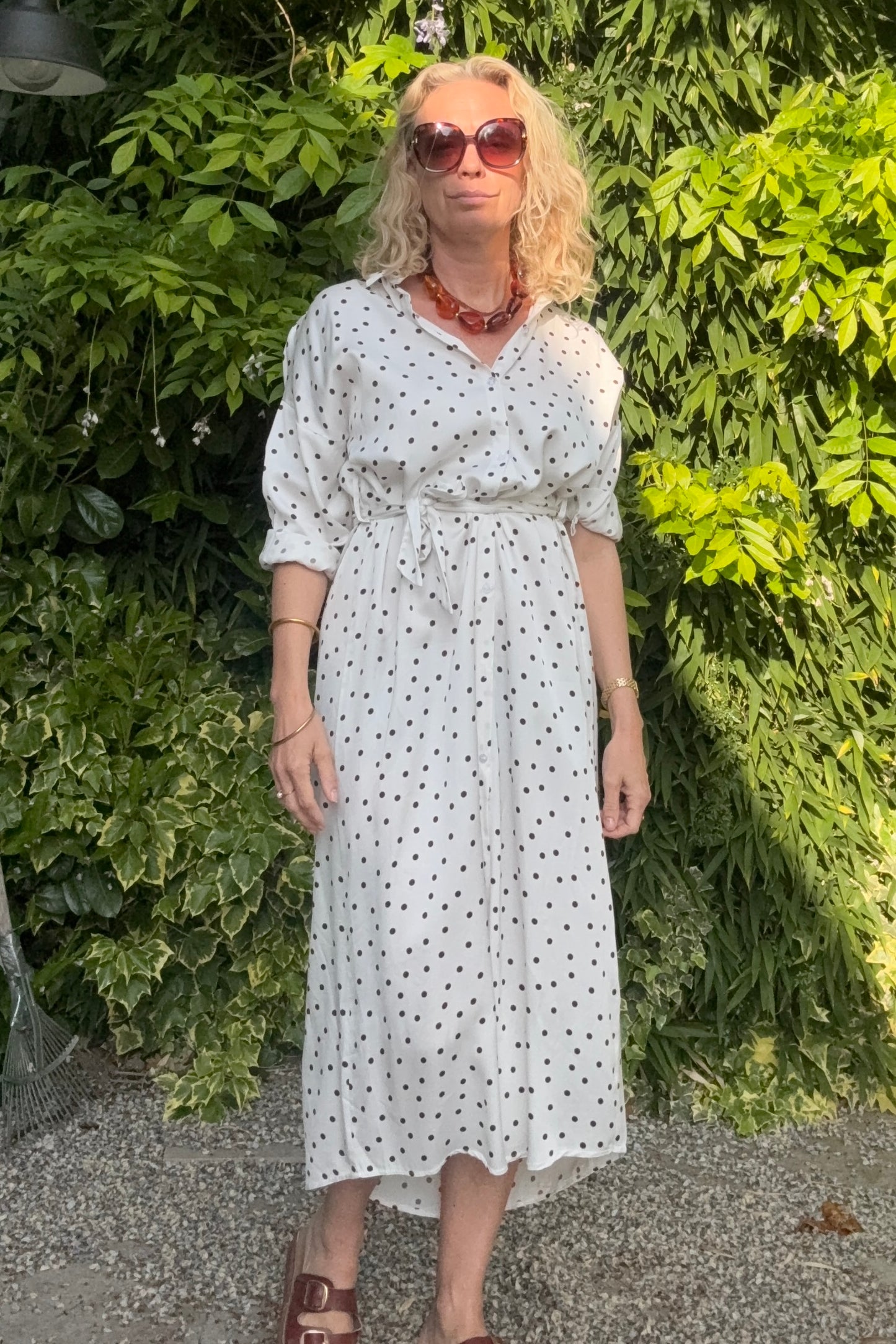 Sarah Viscose Dress -Cream - Øst London