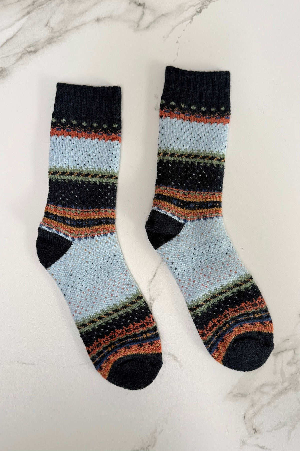 Sne Fluffy Socks -Navy