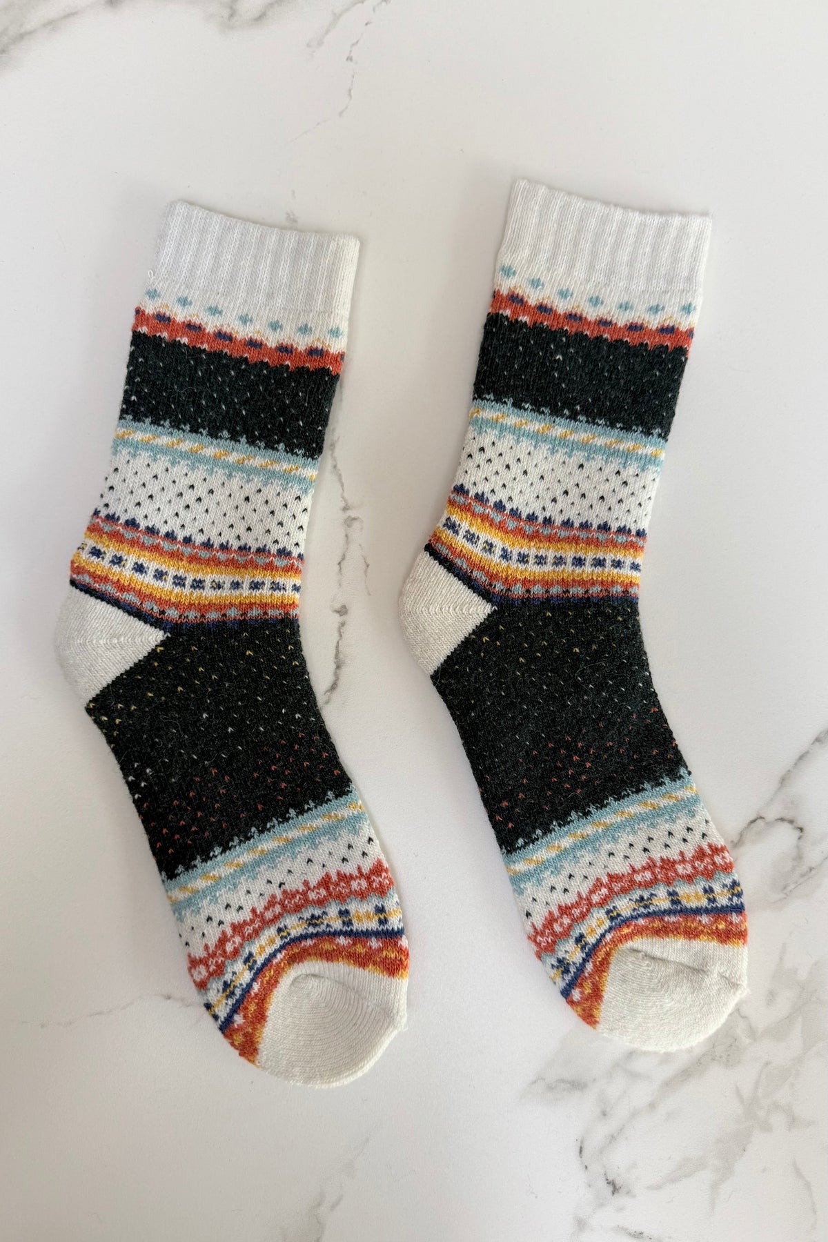 San Fluffy Socks -Dark Green