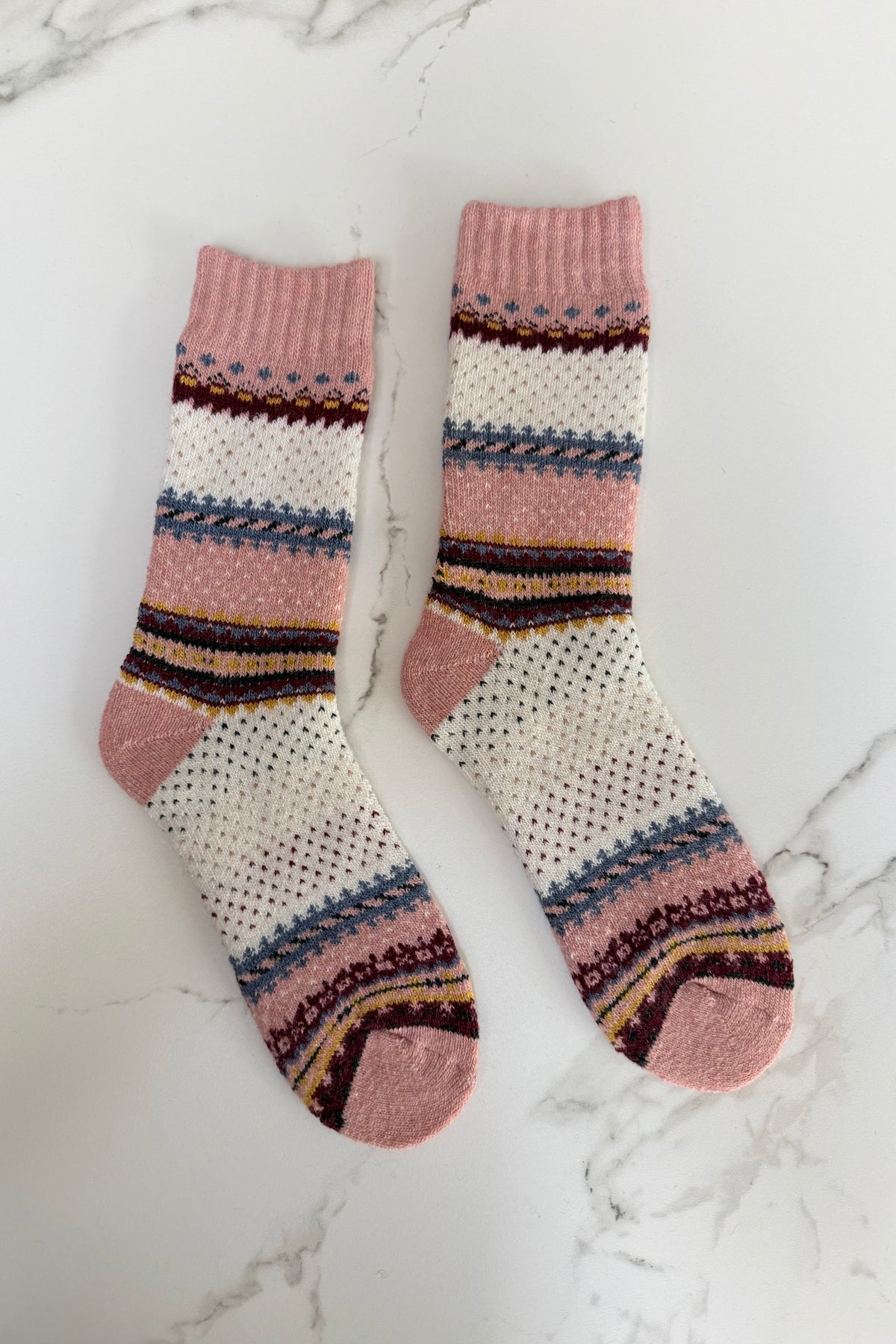 Sne Fluffy Socks -Rosa
