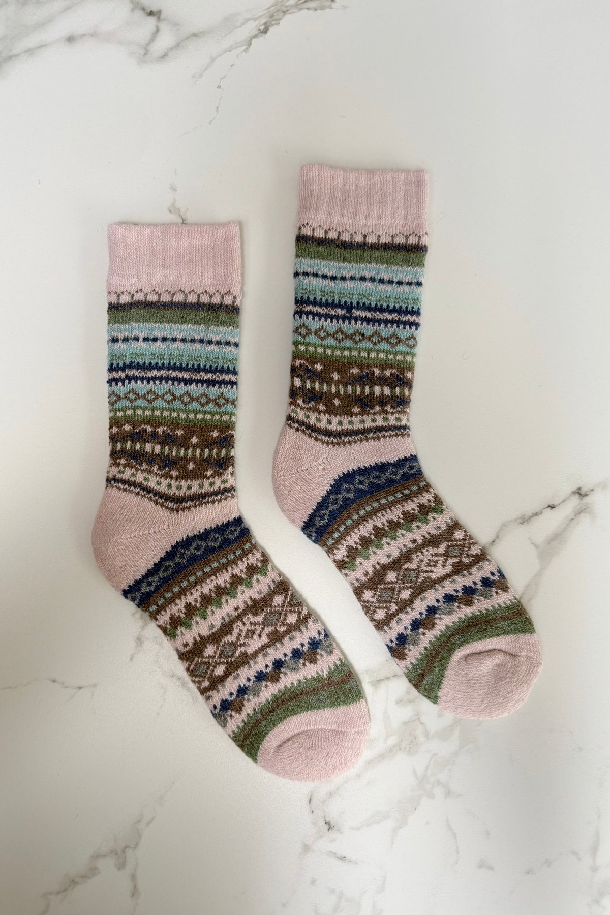 Scandi Fluffy Socks -Rosa
