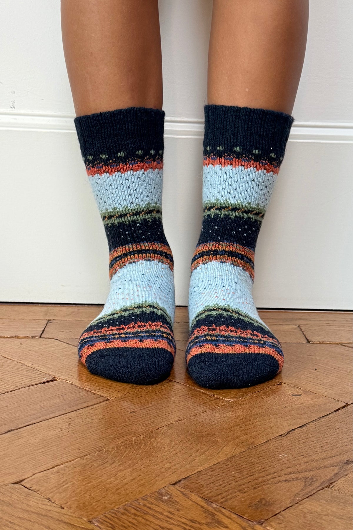 Sne Fluffy Socks -Navy