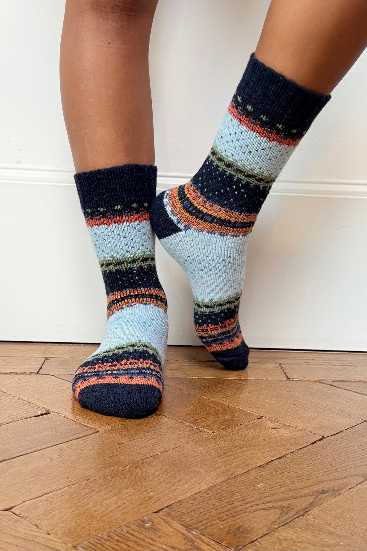 Sne Fluffy Socks -Navy