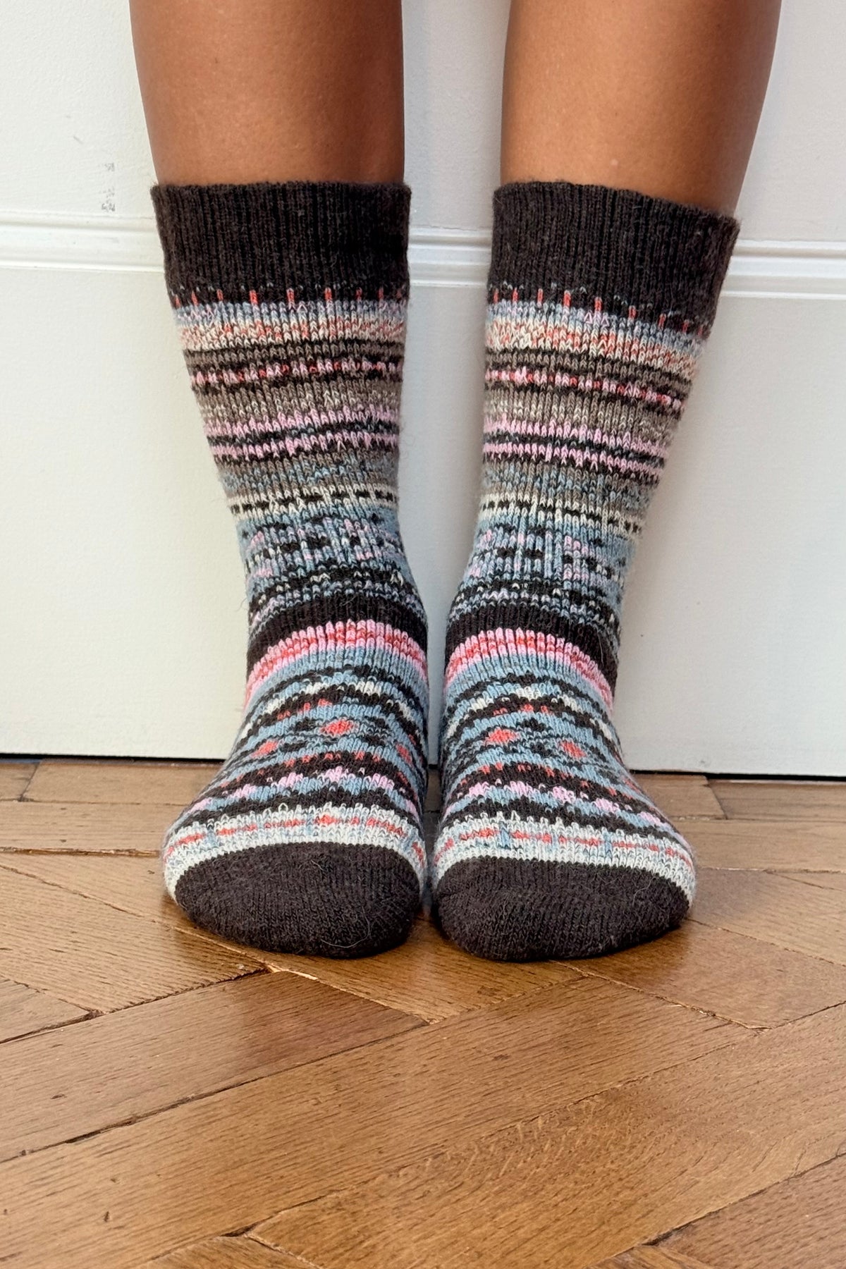 Sne Fluffy Socks -Brown