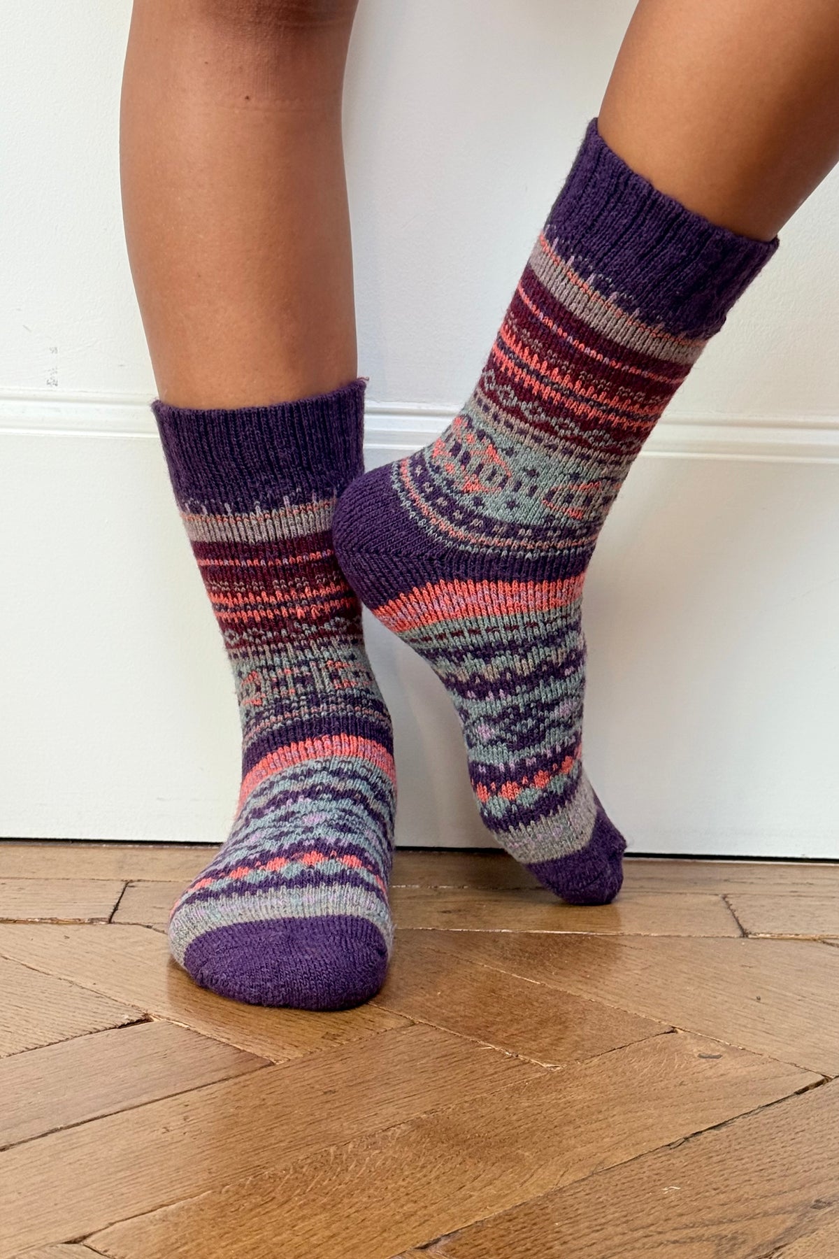 Scandi Socks -Purple