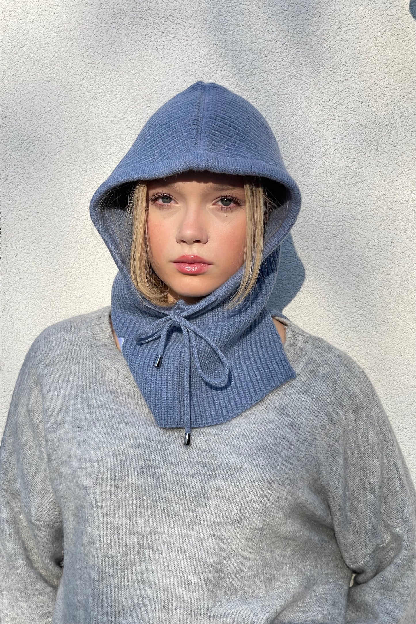 soft wool balaclava snood hood