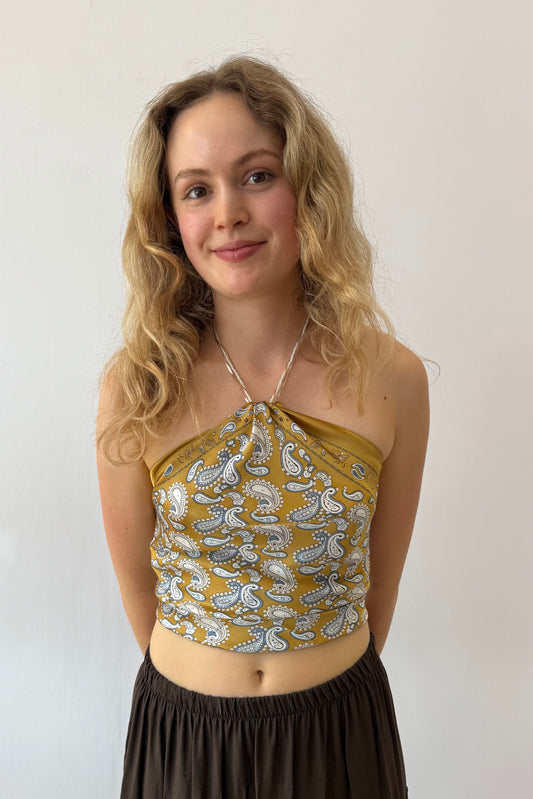 Vilja Scarf -Paisley -Golden