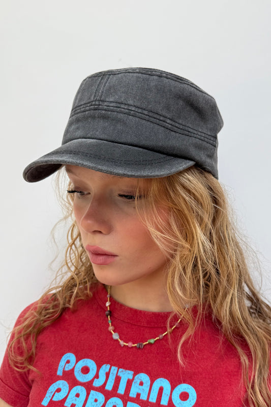 Copenhagen Cap -Washed Black - Øst London