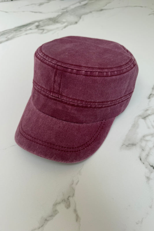 Copenhagen Cap -Washed Burgundy - Øst London