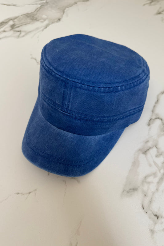 Copenhagen Cap -Washed Royal Blue