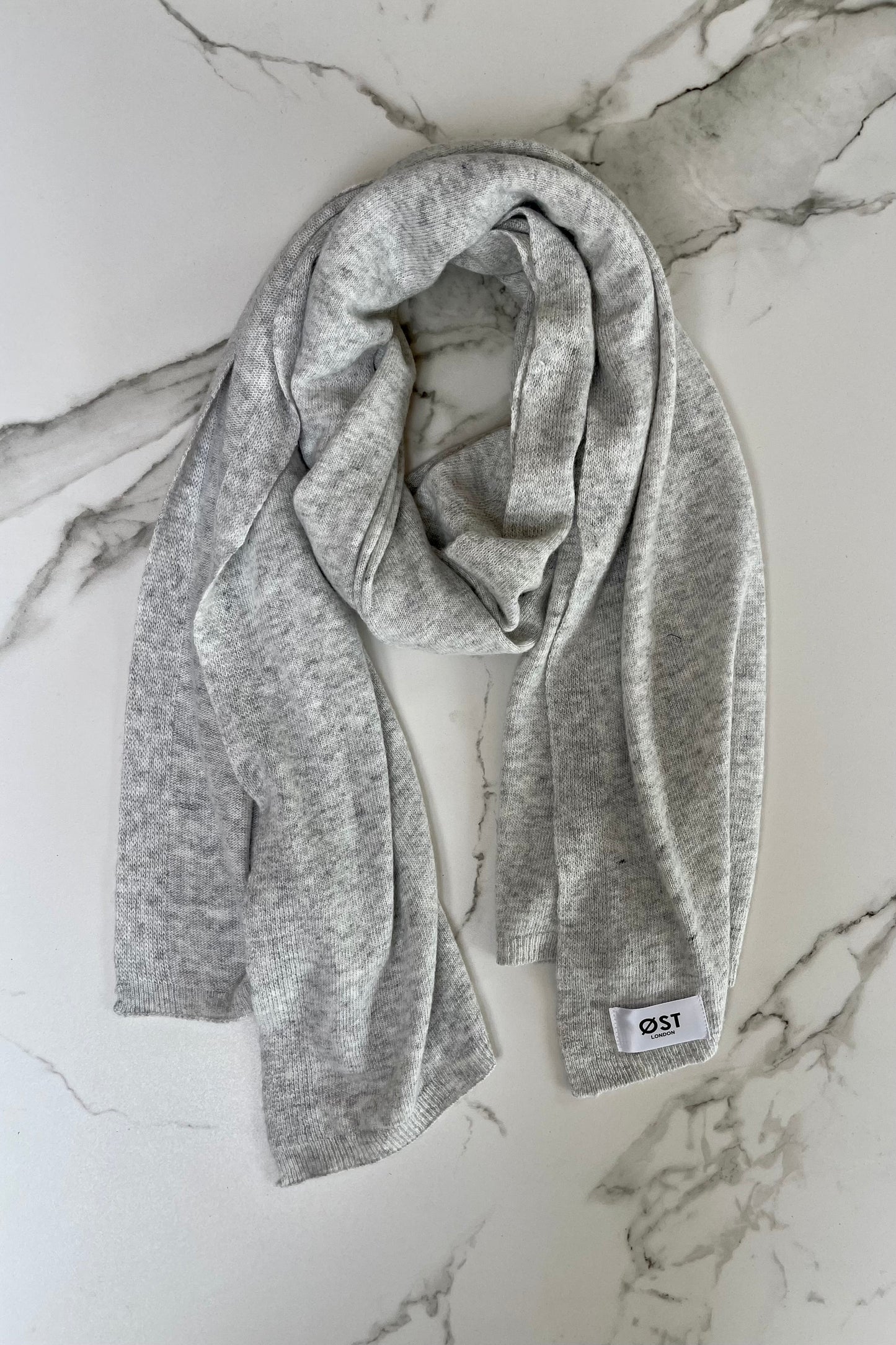 Signe Cashmere Scarf -Light Grey