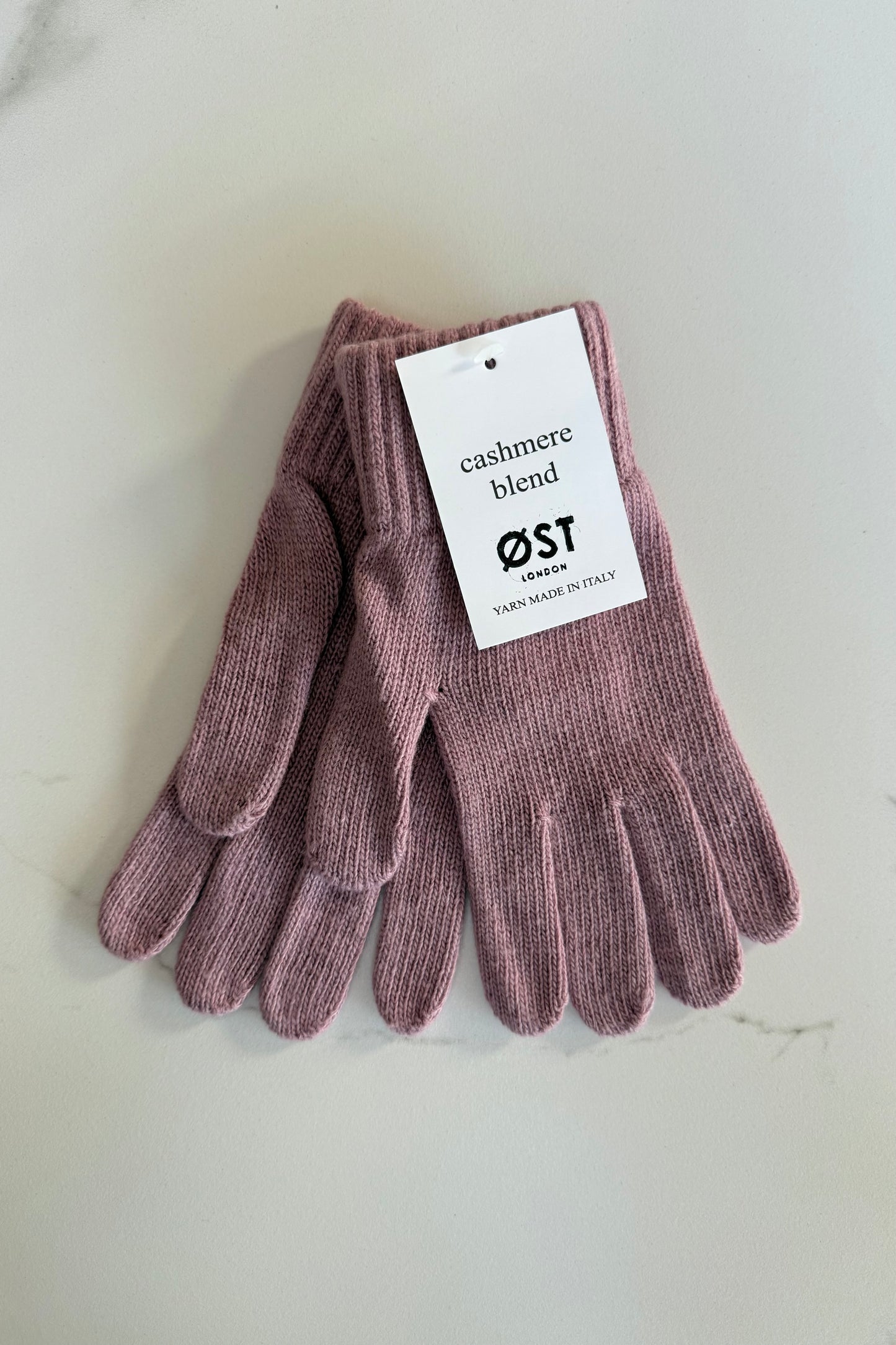 Petra Cashmere Blend Mittens -Rosa