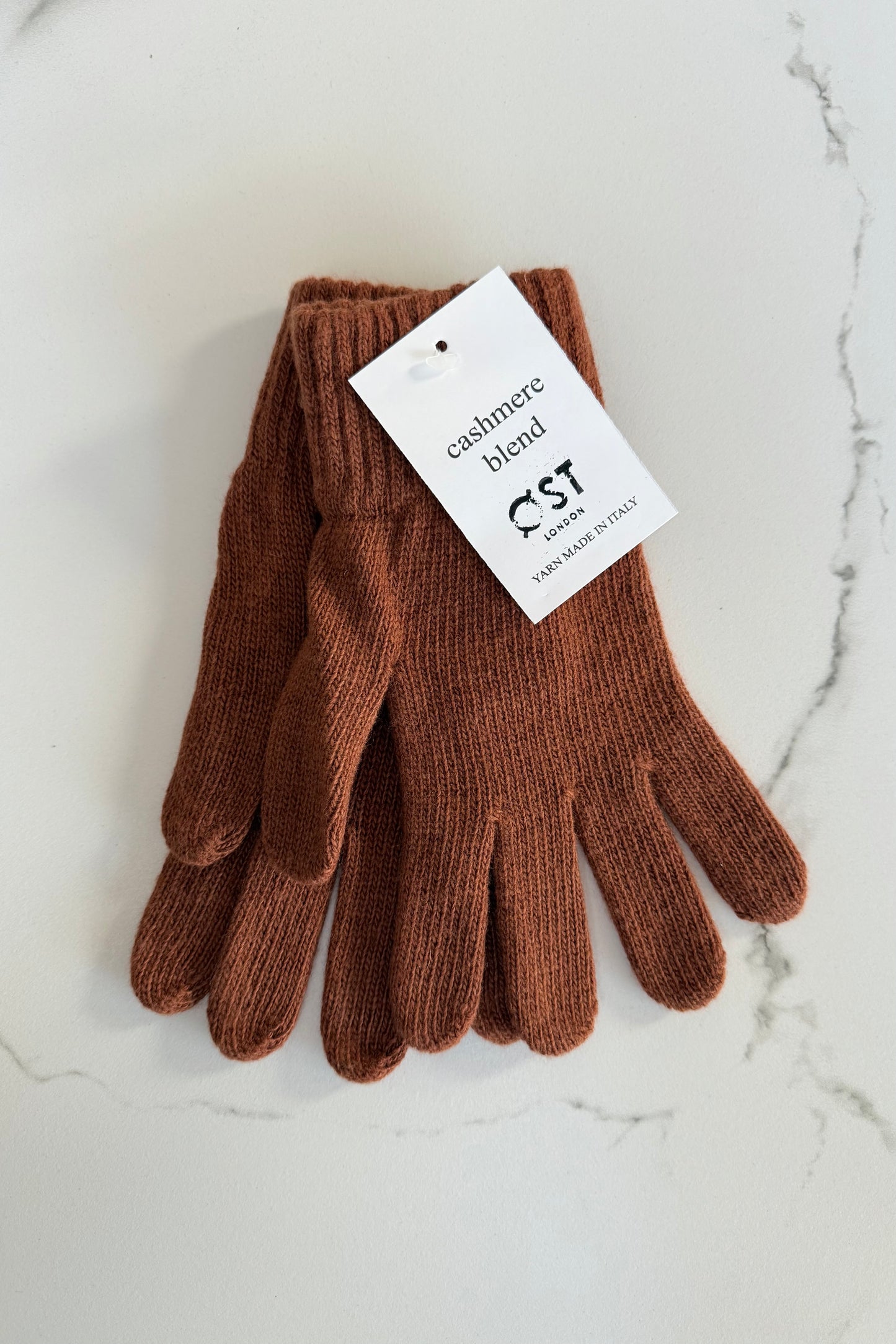 Petra Cashmere Blend Mittens -Hazel