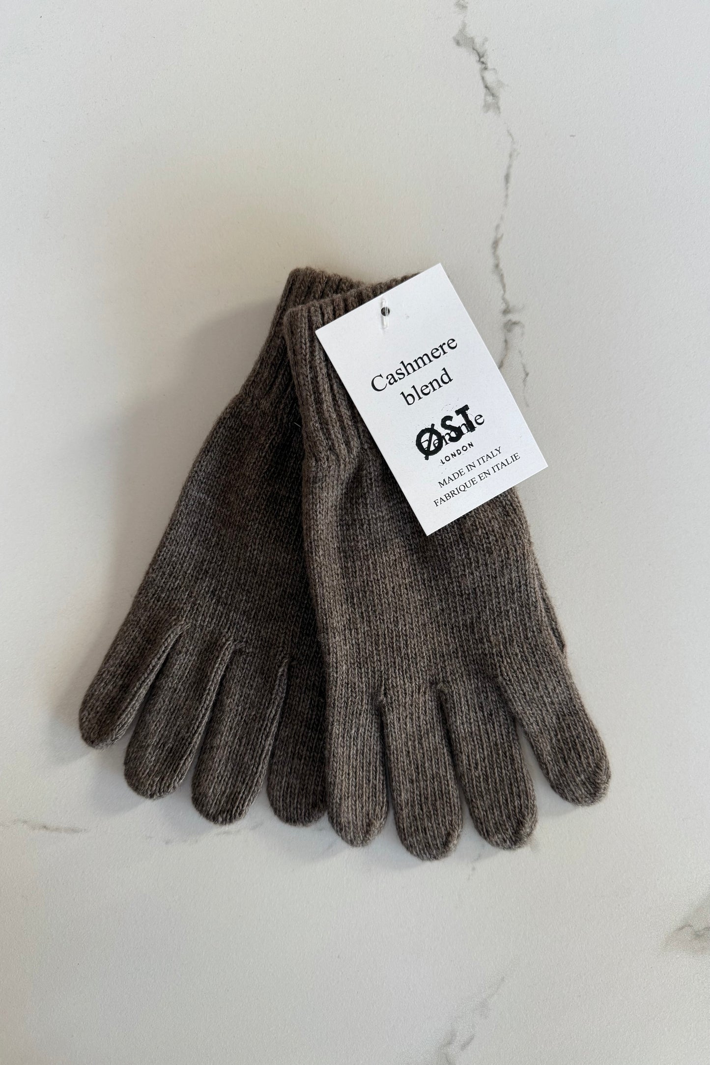 Petra Cashmere Blend Mittens -Brown